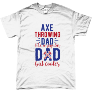 axe throwing dad | light shirt