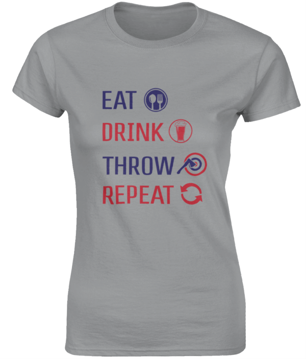 eat drink throw repeat | light shirt | ladies